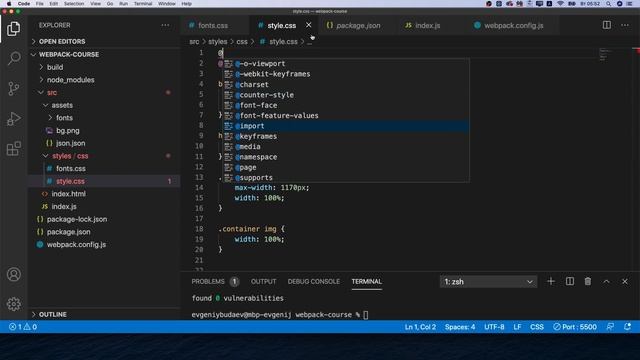Webpack Подключение normalize 10 смотреть онлайн