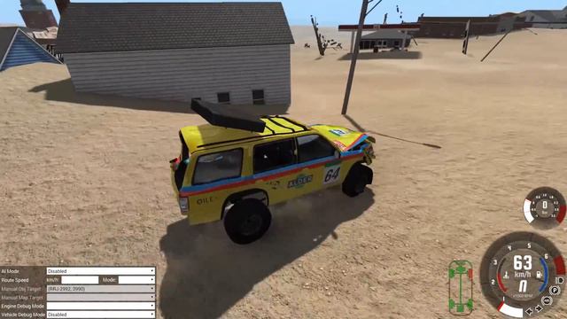 ЭПИЧНЫЕ ПОГОНИ И ЛОБОВУШКИ В ПУСТЫНЕ - BeamNG drive 🚗 смотреть онлайн