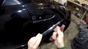 Как снять накладку/молдинг на передних крыльях Kia Optima 2010-2015 год