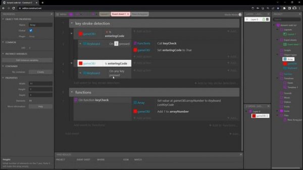 Cheat Codes - Construct 3 tutorial