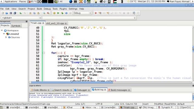 OpenCV Using C++ Lesson 21:Convert A Video File Using VideoWriter() And LogPolar()(Arabic Version) смотреть онлайн