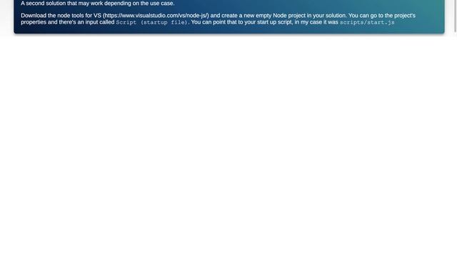 Running Webpack-dev-server on run in visual studios - .net core project смотреть онлайн