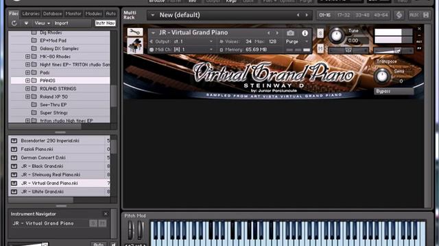 Virtual Grand Piano Steinway D смотреть онлайн