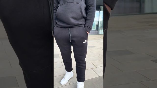 Зимний худи с начесом Puma черный смотреть онлайн