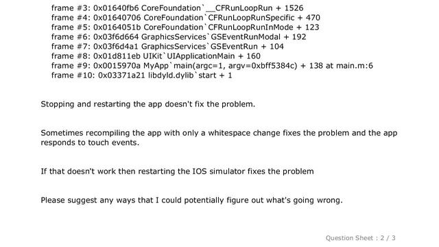 iOS : IOS app does not respond to touch events on IOS Simulator on install смотреть онлайн