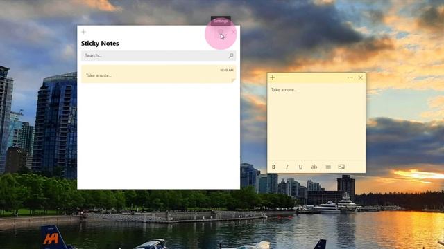 How to Put Sticky Notes on Desktop in Windows 10 (Microsoft Sticky Notes App) смотреть онлайн