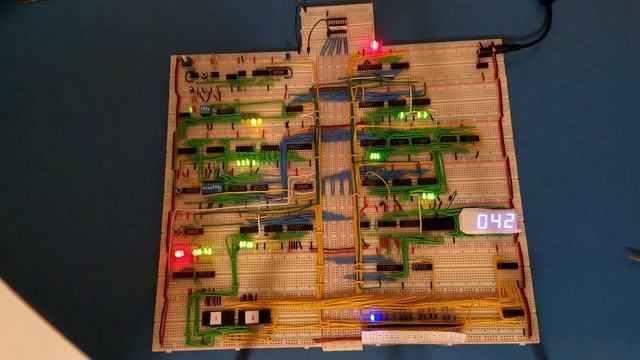RESET switch Demonstration (Ben Eater 8-bit Computer) SAP-1 смотреть онлайн