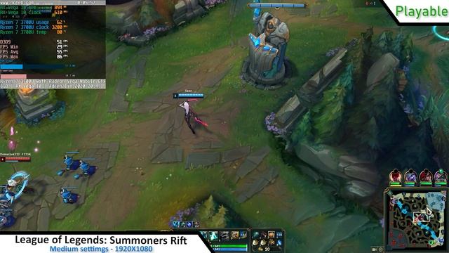 Lenovo IdeaPad L340-15: League of Legends gameplay (Ryzen 7 3700U , RX Vega 10) смотреть онлайн