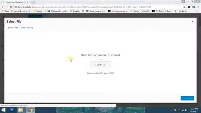 How To Upload Custom Logo Danielle WordPress Theme смотреть онлайн