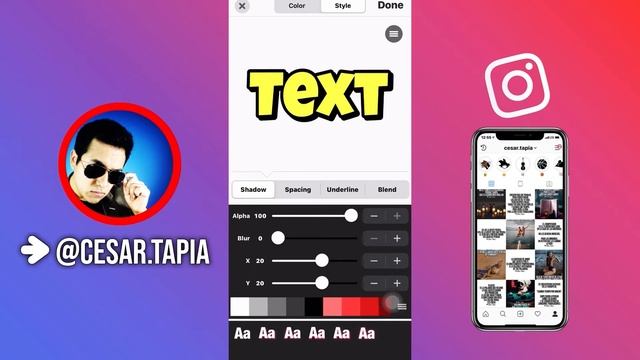 3D How To Make TEXT With 3D Effect Easy | Phonto Tutorial