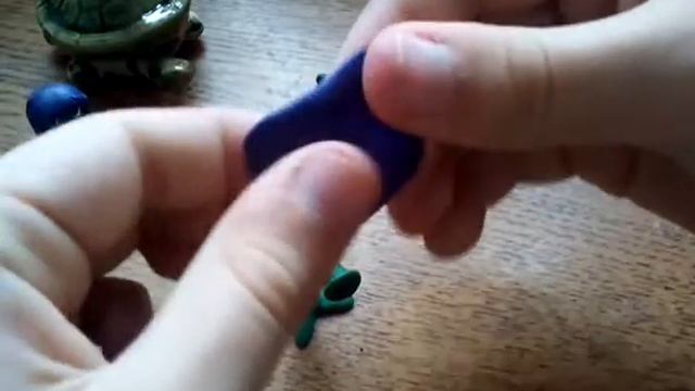 DIY Как сделать ЗЕЛЁНУЮ ТЕНЬ из пластилина. смотреть онлайн