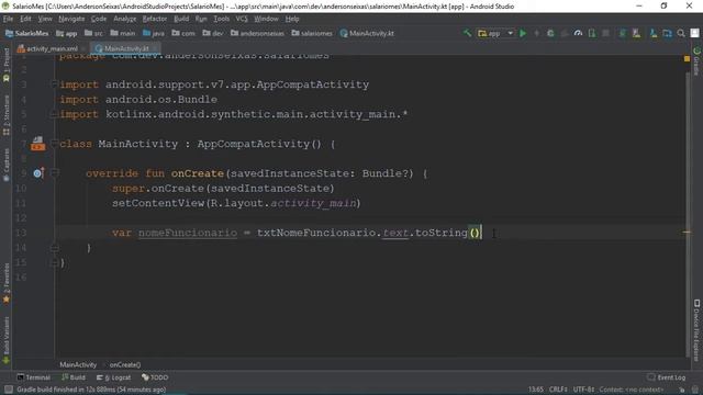 Aplicativo Android Kotlin - Salário Mês - Aula 04 смотреть онлайн