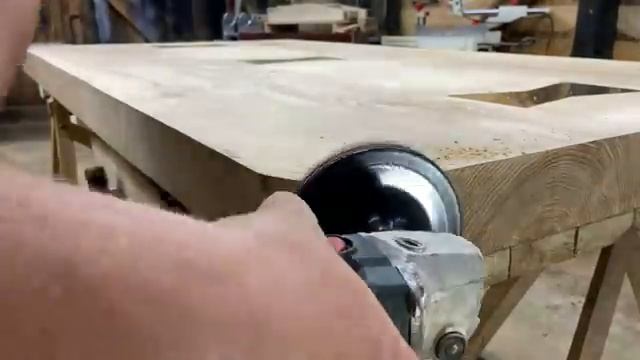 Стол из бревна. смотреть онлайн