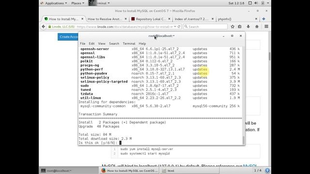 Centos 7 - Install php and mysql from terminal смотреть онлайн