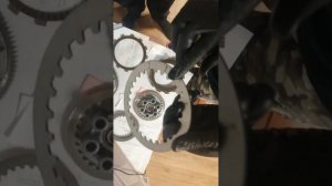 Сборка корзины сцепления yamaha r6 2003