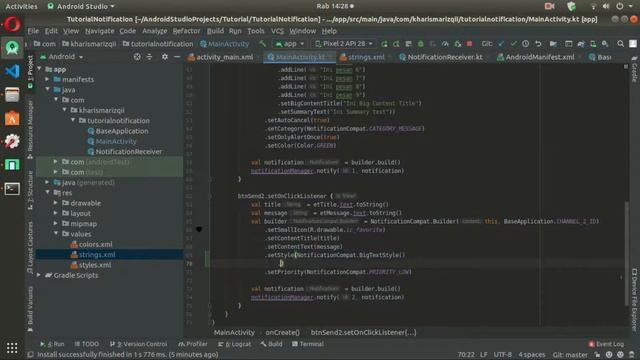 Tutorial Notifikasi Android - 4. BIG TEXT STYLE - Android Studio Kotlin смотреть онлайн