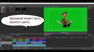 Убираем хромакей / green screen в Вегас Про / VEGAS Pro