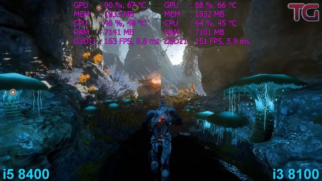i3 8100 vs i5 8400 Test in 7 Games смотреть онлайн
