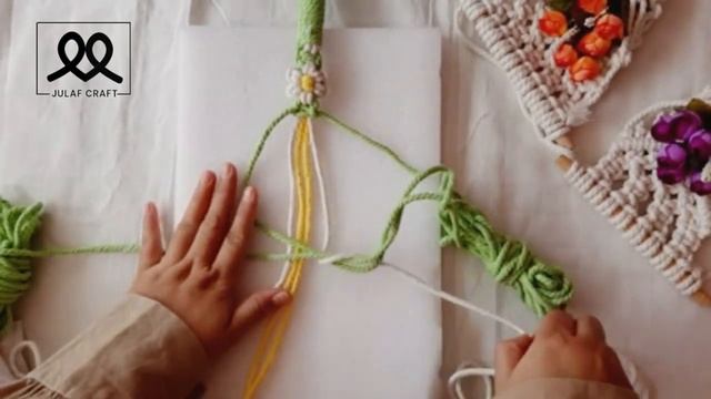 Macrame-Daisy-Strap-Bag-Tali-Tas-Macrame-Macra. смотреть онлайн