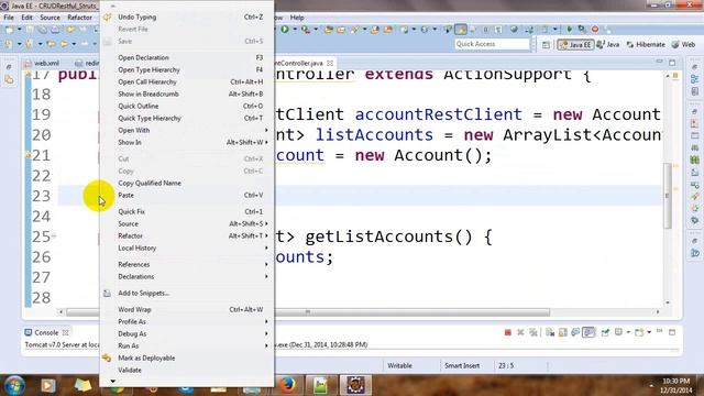 Restful CRUD with Spring MVC, Struts and JSF Framework - Part 4 смотреть онлайн