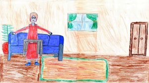 8 марта. Мультята поздравили  маму, бабушку и сестренок своими мультиками