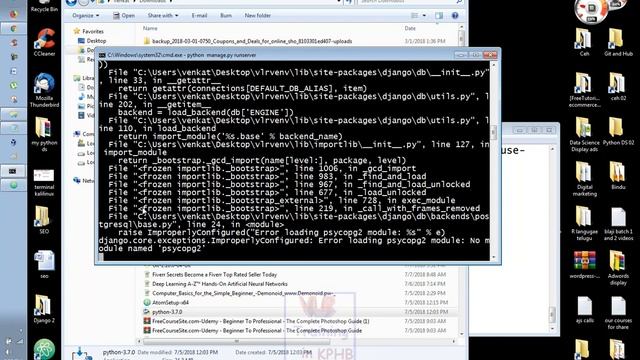 postgresql Django settings Telugu | VLR Training Class 17 смотреть онлайн