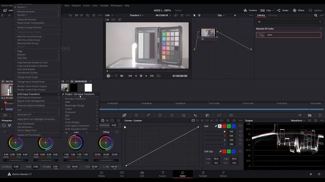 Tutorial: Custom ACES IDT & ODT (Input / Output Transforms) in DaVinci Resolve смотреть онлайн
