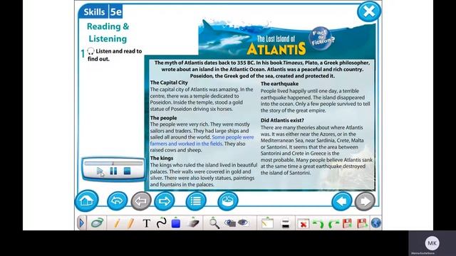 Excel 5 M 5 ex 1 p 66 Lost Island of Atlantis Listen and read смотреть онлайн