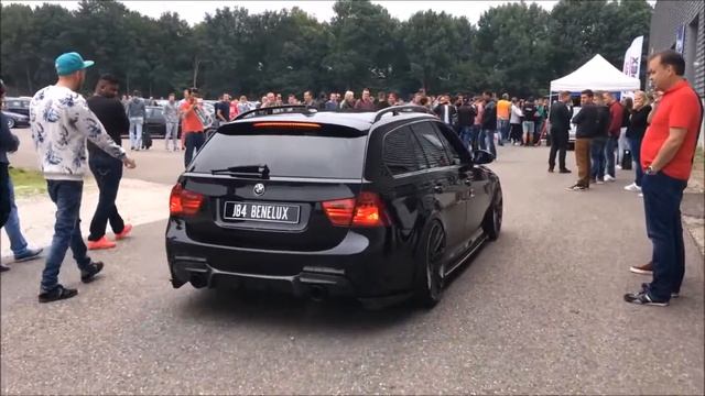 CRAZY BMW 335i E91 TURBO 800hp+ LOUD exhaust sounds revs Acceleration смотреть онлайн