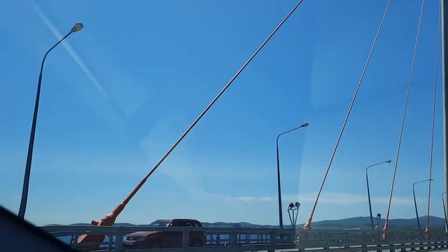 Владивосток, Русский мост, едем быстро и весело))) смотреть онлайн