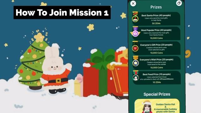 ZEPETO Mission Christmas Presents Event Win Zems Coins & Help Santa And Get 5 Prize From Santa⛄?! смотреть онлайн
