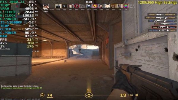 Counter Strike 2 (Full Release) on the RTX 3060 Ti + Intel Core i5-13600KF