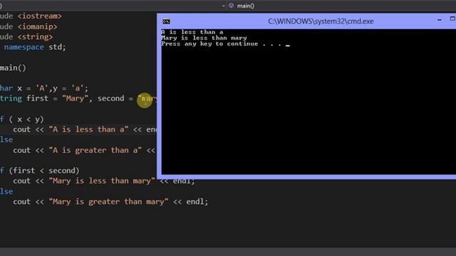 Comparing Characters and Strings смотреть онлайн