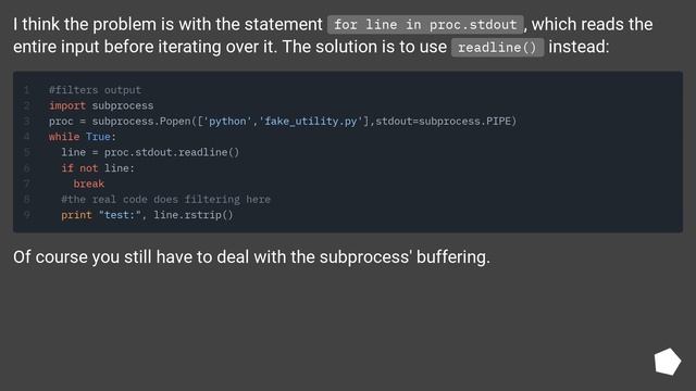 read subprocess stdout line by line смотреть онлайн