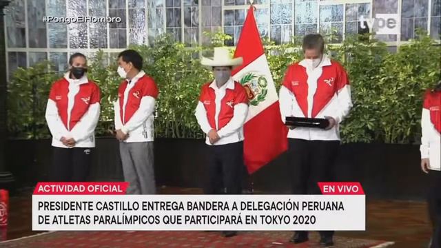 Entrega de la bandera del Perú a la delegación peruana Juegos Paralímpicos de Tokio 2020. смотреть онлайн