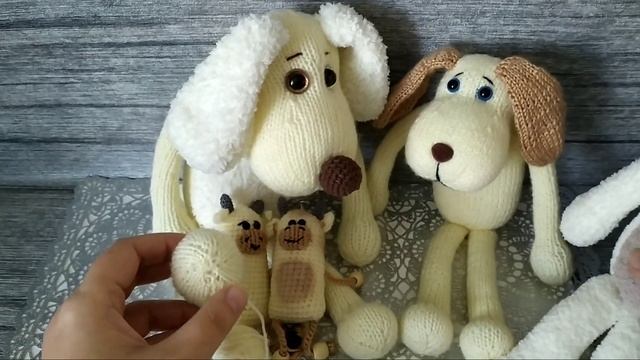 VLOG#26/2020. Вязание игрушек. Готовые работы. Рабочие моменты. Щенок Мякиш. спицами. Кукла спицами смотреть онлайн