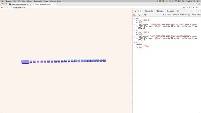 Three Musketeers: An intuitive module to introspect, debug and test any THREE.js application смотреть онлайн