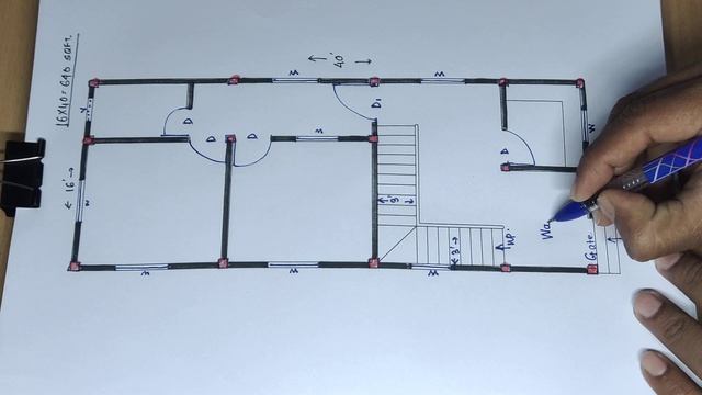 16 x 40 house plan II 16 x 40 ghar ka naksha II 16 x 40 home design смотреть онлайн