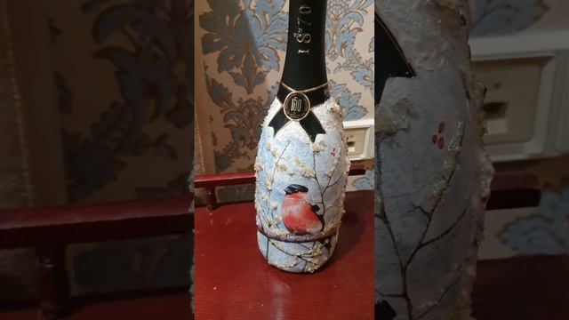 Декупаж бутылки смотреть онлайн