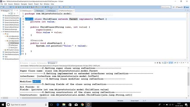 Get the metadata about the class using java reflection API смотреть онлайн