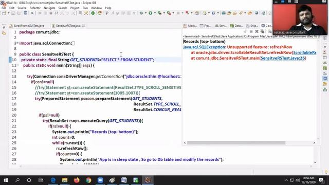 [Advance java]:Different result set object(16/12/2020) смотреть онлайн