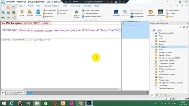 Tuto WebDev-PHP Découverte des Requêtes Partie 1 (INSERT et SELECT) смотреть онлайн