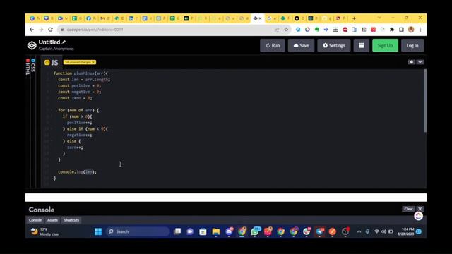 SOLVED & EXPLAINED - Plus Minus (JavaScript) | Data Structures & Algorithm смотреть онлайн