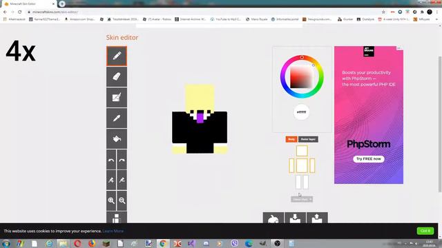 How to make a top hat skin for Minecraft! (TUTORIAL) смотреть онлайн