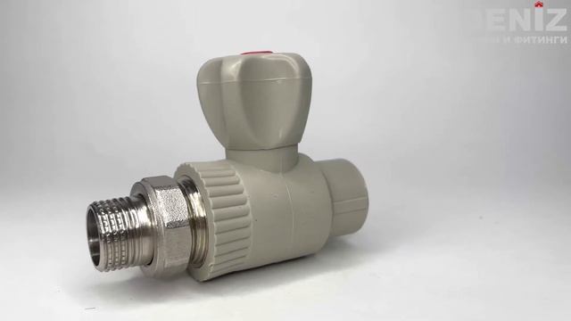 Кран радиаторный шаровой прямой ППР 20х1/2 мм Deniz смотреть онлайн