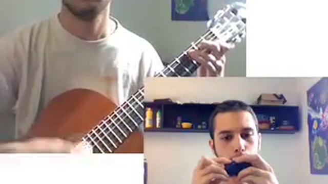 Kill Bill - The Lonely Shepherd, self duet (guitar+ocarina) смотреть онлайн