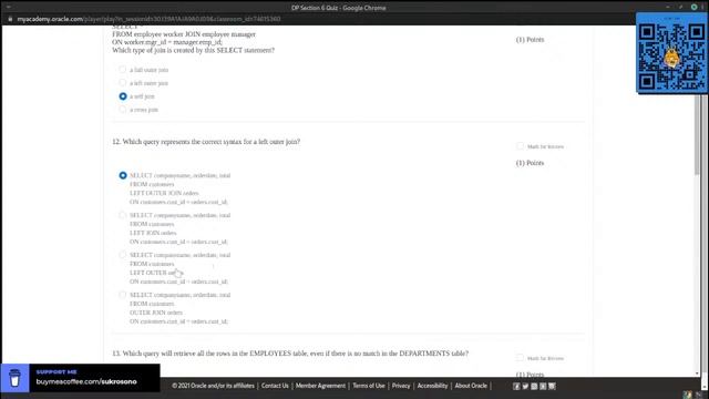 Live quiz DP06 on oracle academy | subathon ap programming смотреть онлайн