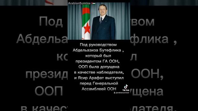 Президенты Алжира Хуари Бумедьен и Абдельазиз Бутефлик - ярые защитники Палестины смотреть онлайн