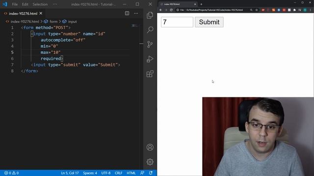Form Input Validation in HTML смотреть онлайн
