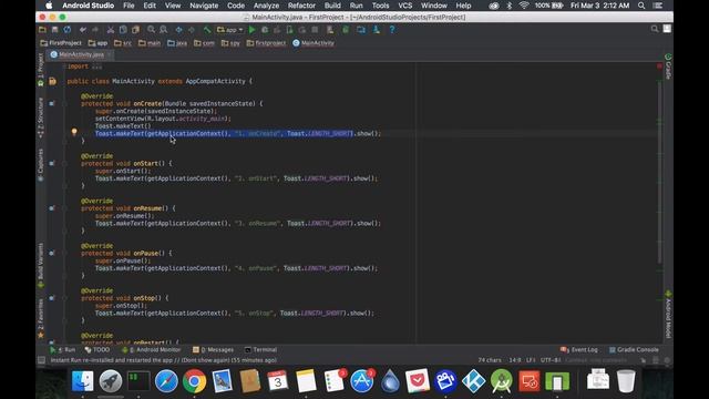 Android Tutorial: Toast смотреть онлайн